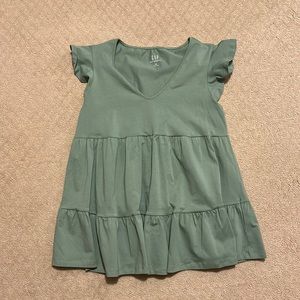 Sage green Gap maternity top/tunic.